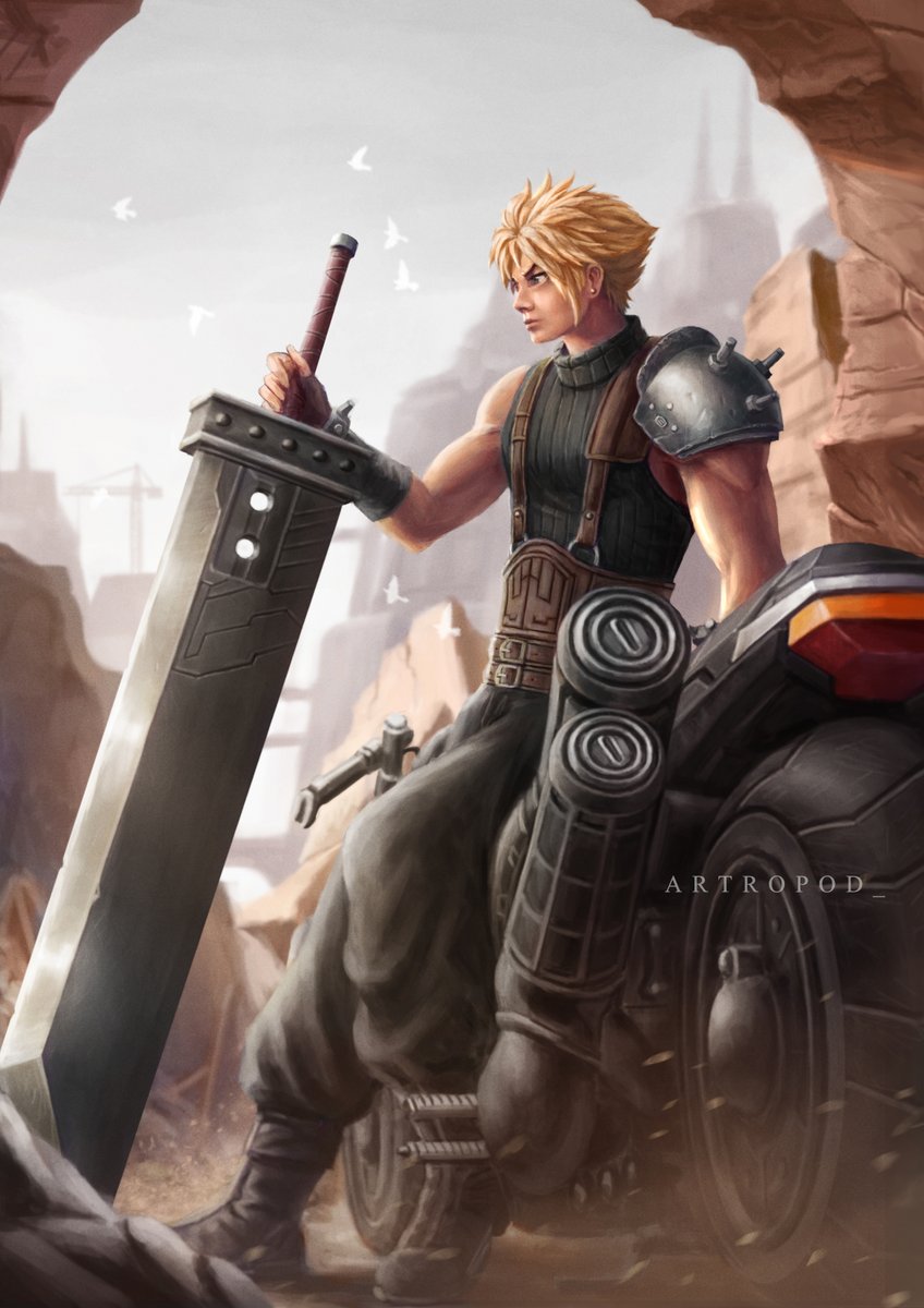 artropod_'s tweet photo. Cloud Strife FFVII 
#FinalFantasyVII #FANART #digitalart #CloudStrife #finalfantasy https://t.co/e4uL2N8GNV
