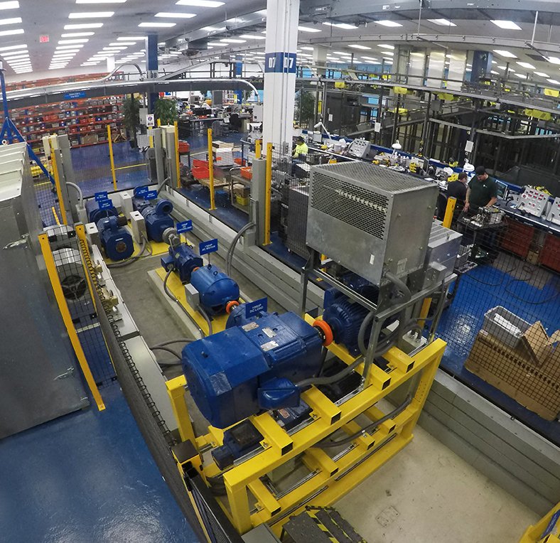 Radwell_Intl's tweet photo. Check out this overhead view of our Dynamometer cage in our Drives Repair Area at Radwell HQ. This area is gated off for safety with only limited access to qualified technicians. It’s an amazing example of test assets that we use for customer repairs #testassets #RepairTesting https://t.co/aRDiQlpZJ3
