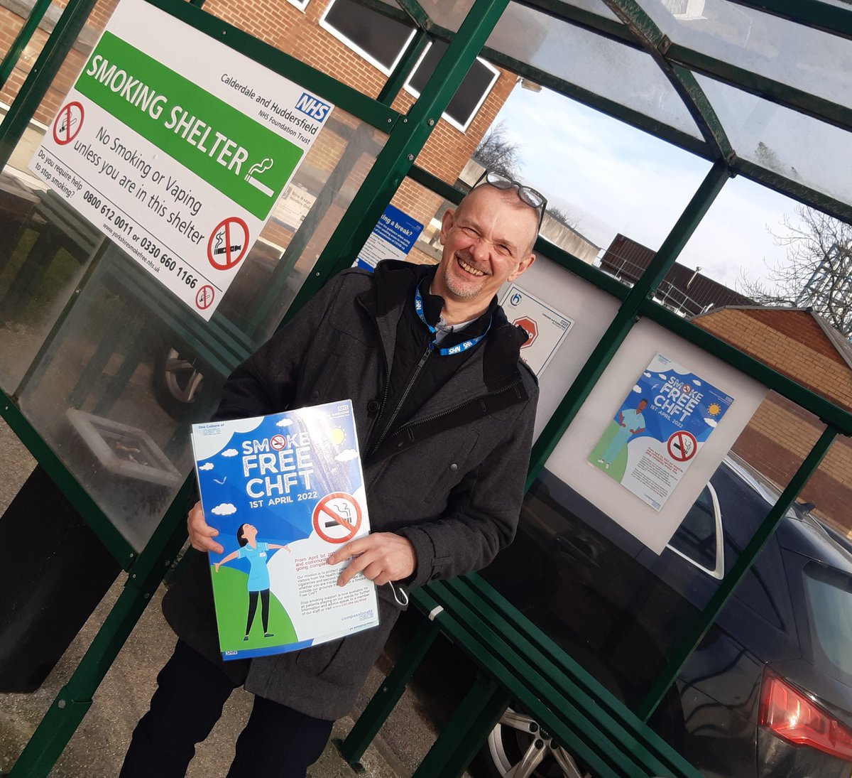 Duffi1965's tweet photo. Great to meet lots of #CHFTNHS colleagues today at HRI discussing our move to #smokefree  and support available. #onecultureofcare https://t.co/IwiGEgfFhv