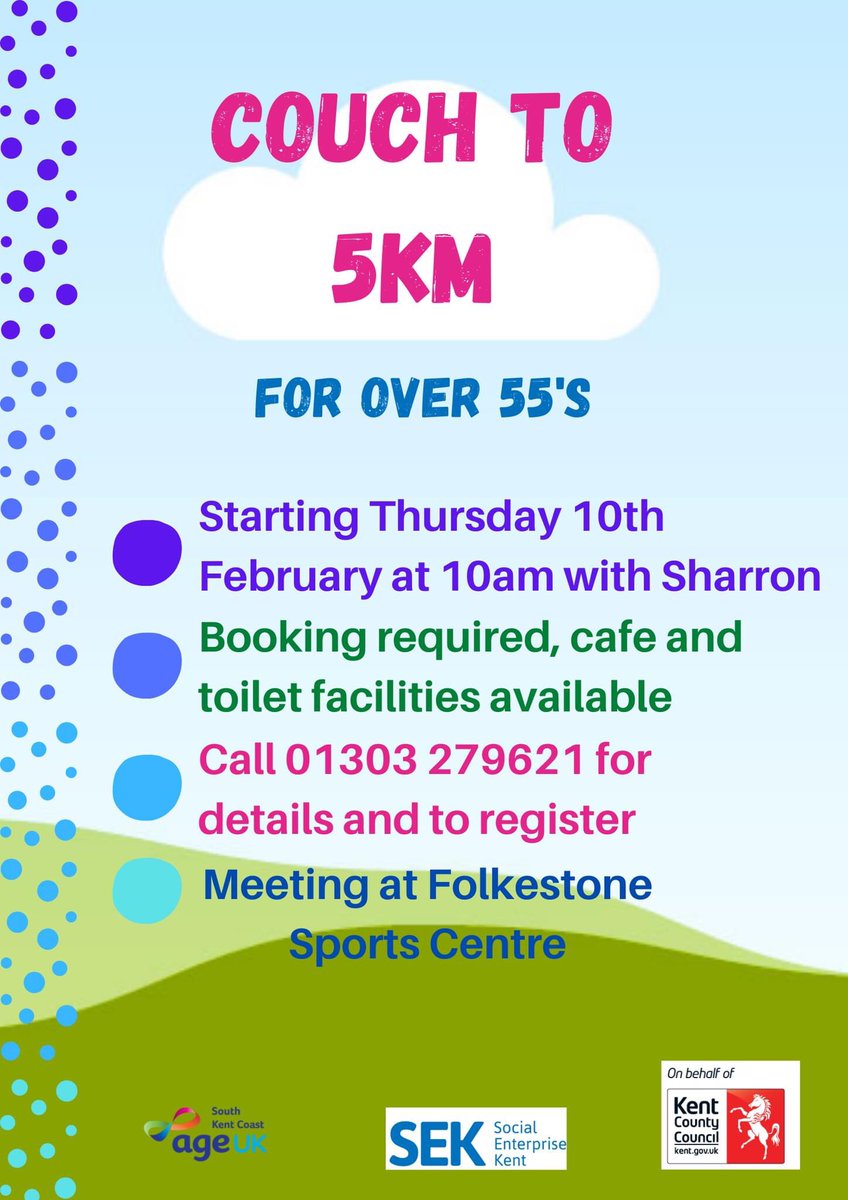 ageukskc's tweet photo. Made a promise to yourself to improve your health/wellbeing in 2022? It’s not to late to start! Check out our NEW walking netball sessions or our beginners Couch to 5K group starting in Feb - pls RT 🤩 #folkestone https://t.co/2B9DczhVmO