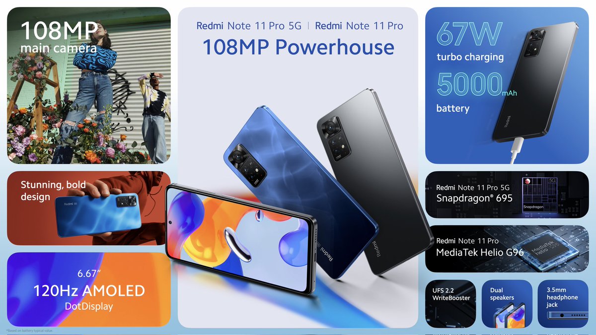 abigoabi's tweet photo. In case you've missed the launch, here's a roundup of the #RedmiNote11Series https://t.co/YX5hhAffDI
