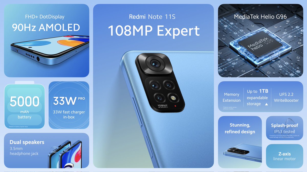 abigoabi's tweet photo. In case you've missed the launch, here's a roundup of the #RedmiNote11Series https://t.co/YX5hhAffDI