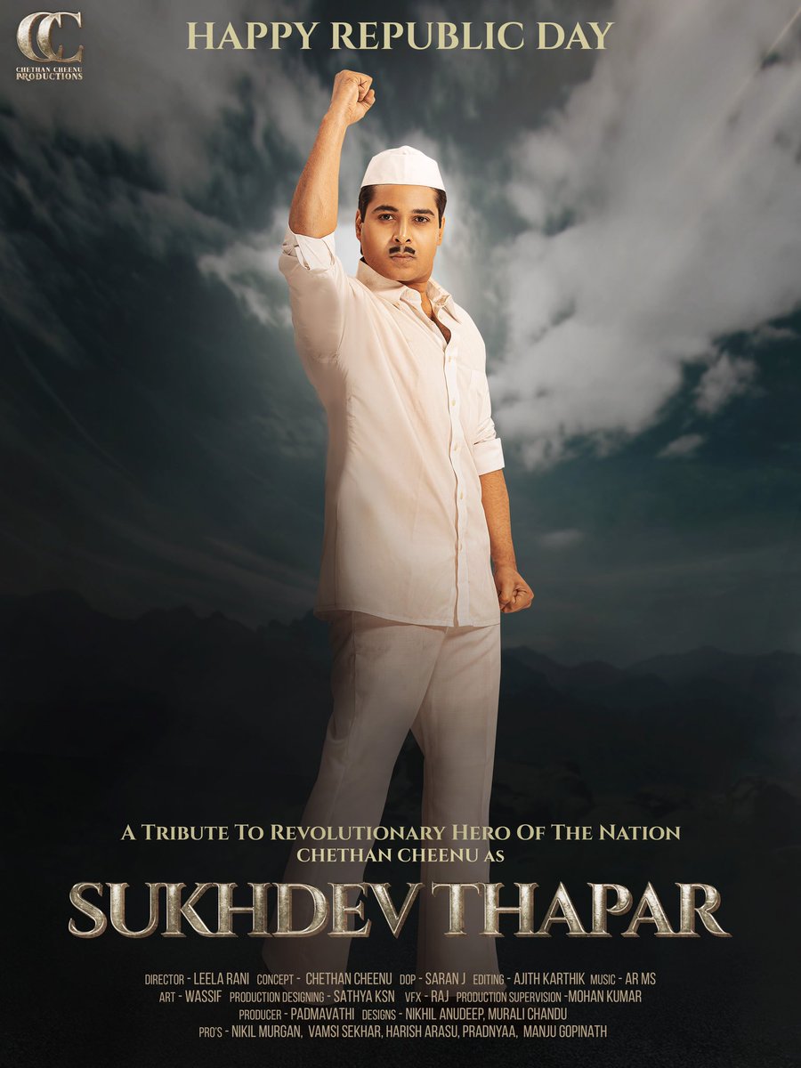 ccproductions04's tweet photo. #ONEACTOR12MAKEOVERS
#HappyRepublicDay

A TRIBUTE TO GREAT LEADERS
#VeluThampiDalawa
#SukhdevThapar
#MangalPandey
#VeluNachiyar

Recreated By #Actor
@ChethanCheenu 
@ccproductions04 Initiative
@onlynikil @ursVamsiShekar #CC
@HarishVN1 #Manju #Pradnya
#RepublicDay #ChethanCheenu https://t.co/INFNBZuMf9