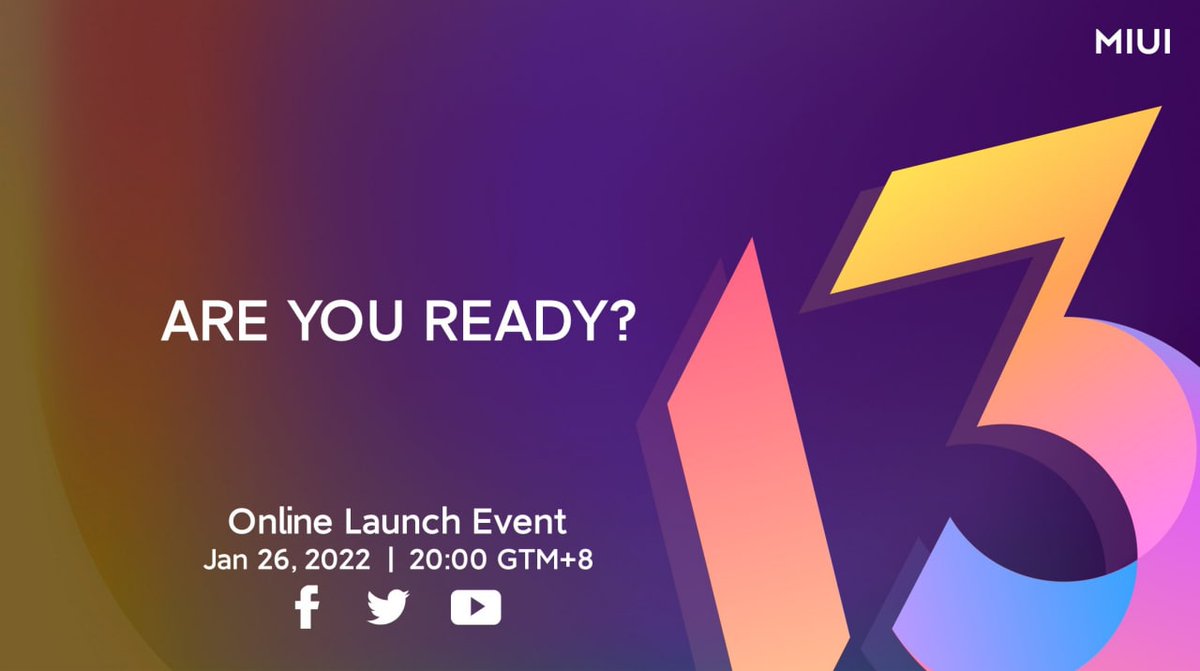 TechnologyGyans's tweet image. ✅Only 4 hours until the big launch!

👉🏻 Know more 👇👇👇👇 c.mi.com/thread-3979548… (Use VPN)

#miui13 #miuiupdate #Staytuned #MIUI13 #global #xiaomi_news

MIUI13 is coming today!! Are you ready to experience the brand new system on your devices? #Staytuned #Xiaomi
