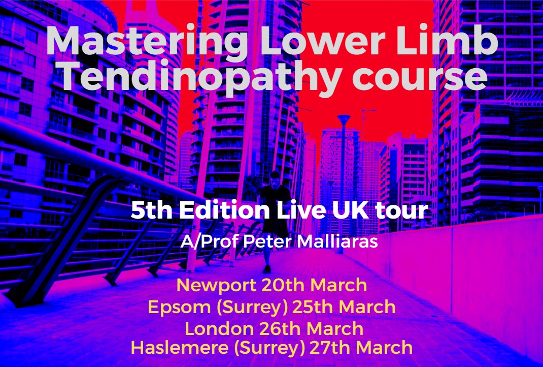 Mastering Lower Limb Tendinopathy Course (5th edition) is coming to the UK! Super excited to able to teach face to face!

Newport, Epsom, London and Haslemere in March

Limited spots

eventbrite.com/cc/mastering-l…