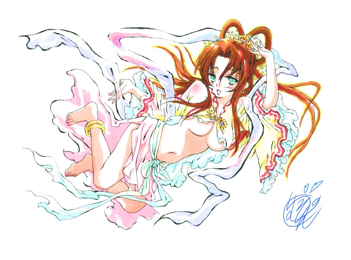 #アナログ絵を流してアナログ民を増やそう
#武器娘 #アナログイラスト #イラスト  #ペン画 