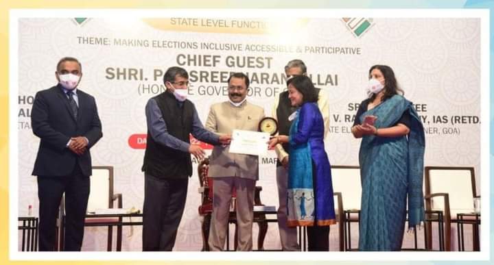 <a href="/ArunPan18979254/">Arunendra Pandey @ Arun</a>,Director, <a href="/arzindia/">Arzindia</a> (anyay rahit zindagi) NGO is happy to inform that Arz was felicitated by Goa Governor <a href="/psspillaigov/">P.S Sreedharan Pillai</a> at a State Level function organised to celebrate International Voters Day on 25th of January, 2022.