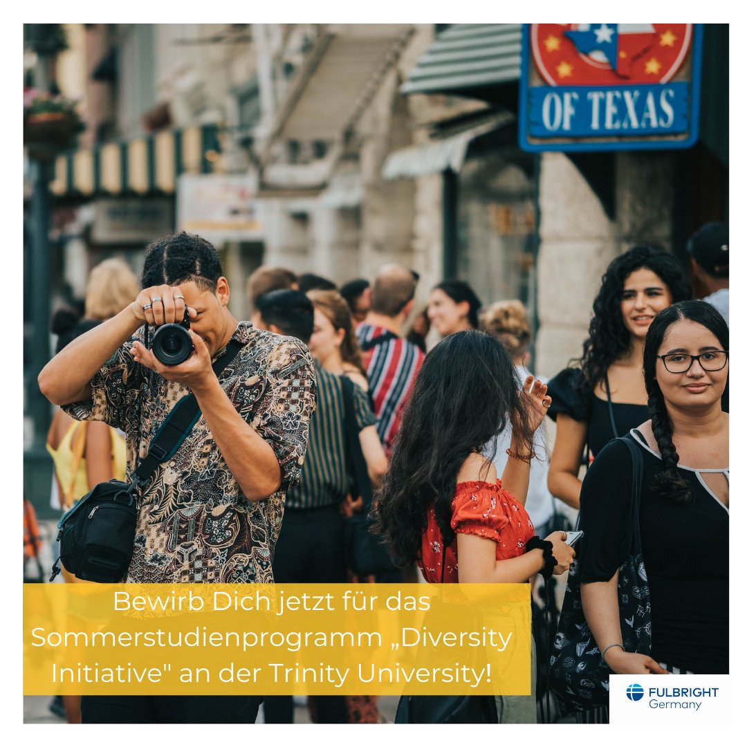 the_article_'s tweet photo. Schon gewusst? @Fulbright_de bietet noch bis zum 23. Februar mithilfe der „Diversity Initiative“ Bachelorstudierenden mit #Migrationshintergrund Förderung und Finanzierung für einen Aufenthalt am Trinity College, San Antonio TX
https://t.co/nmhq8dT49Q #thearticle 
Bild: Fulbright https://t.co/6Nb18hIhlX