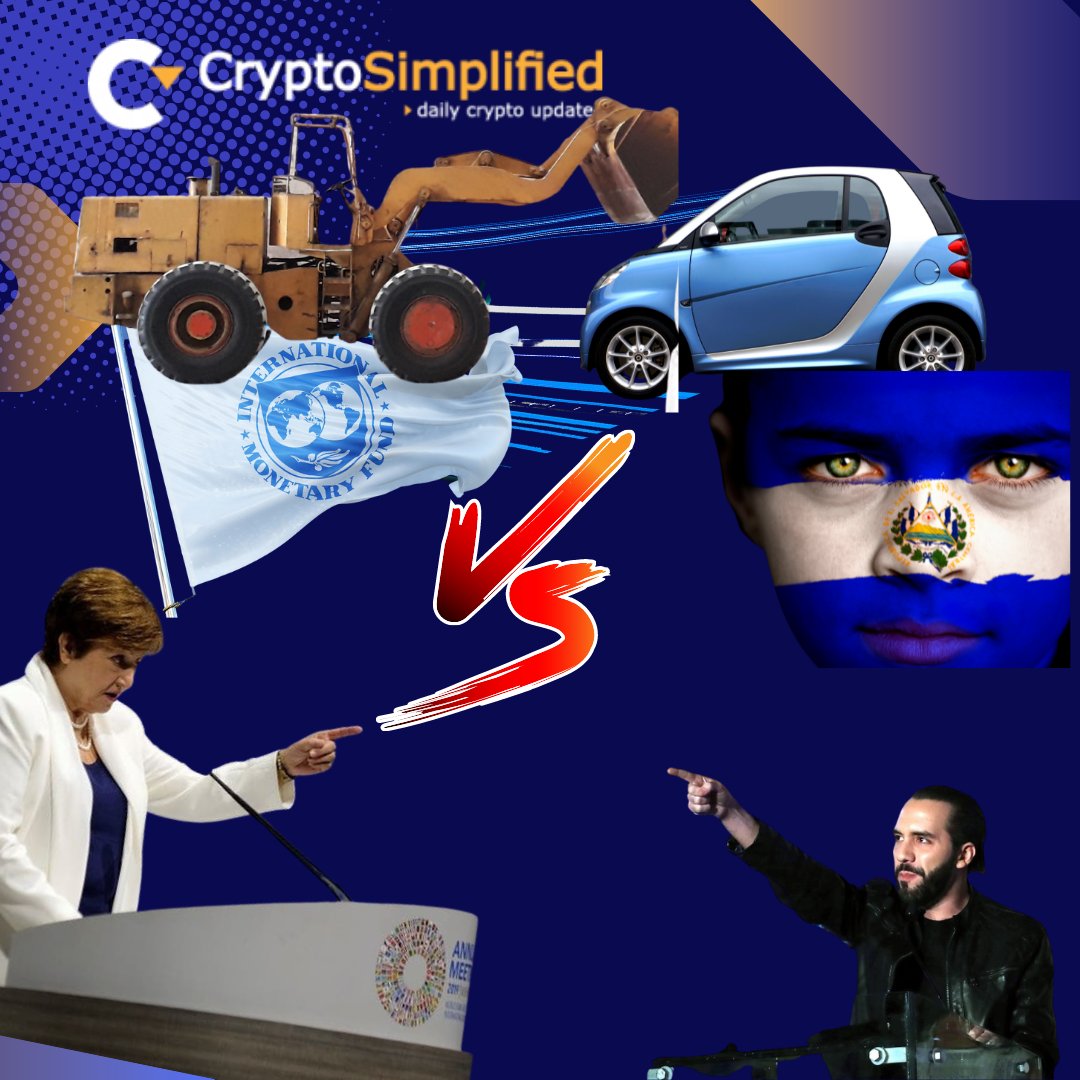 crypto2000news's tweet photo. International Monetary Fund #IMF  urged El Salvador to do away with its move to make #BTC  a legal tender while calling for strict regulation of the country’s #e-wallet. https://t.co/VpUZnsrRw4
