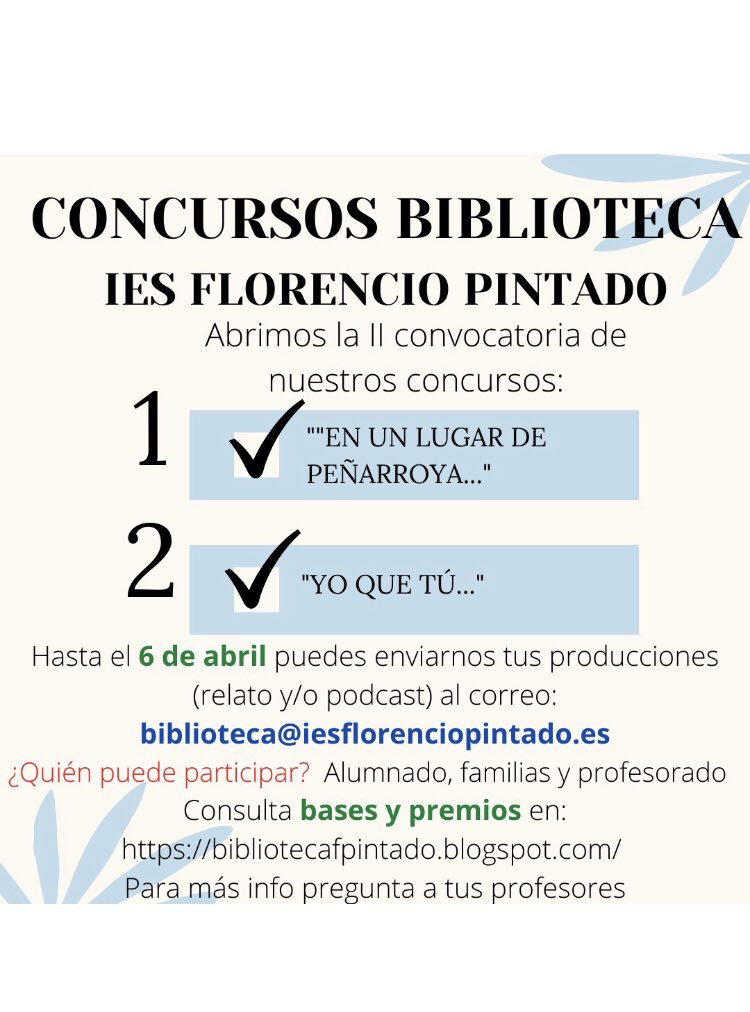 Las bases también están en nuestra web. sites.google.com/view/iesfloren…