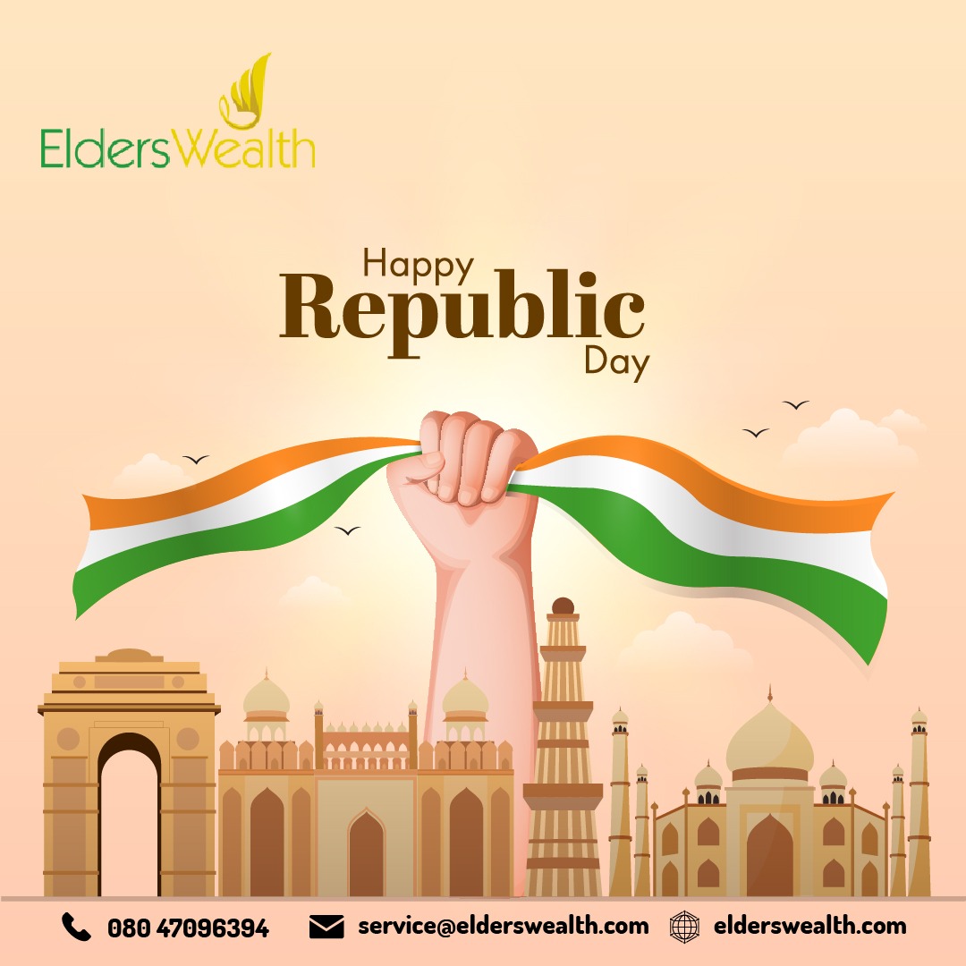 elderswealth's tweet photo. A big part of financial freedom is having your heart and mind free from worry. You can be stress-free and strong with our help at EldersWealth, just like India has in 73 years. Happy Republic Day!.
.
👉 Visit : https://t.co/MFZ7dlMCJ9
👉Contact Us: 080 47096364
.
#Republicday2022 https://t.co/hMkBNivvDh