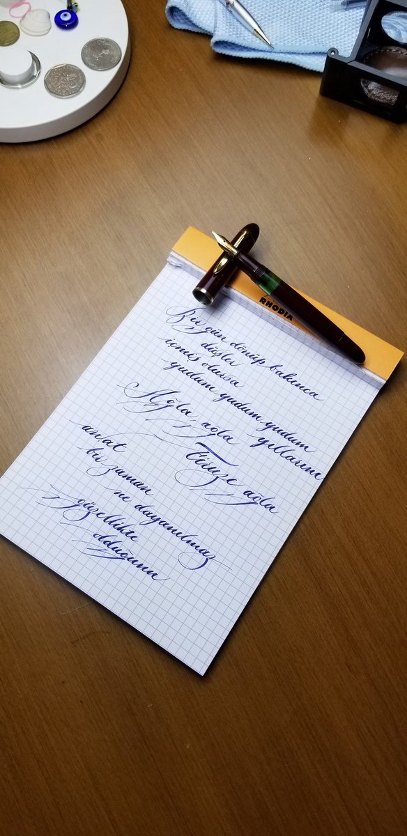 • Vintage Pelikan 140 EEF Nib • Gvfc Cobalt Blue Ink • Rhodia Paper