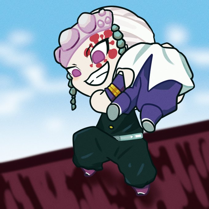 ゆぴてらーと。さんがTwitterに投稿した宇髄天元(鬼滅の刃)のイラスト。