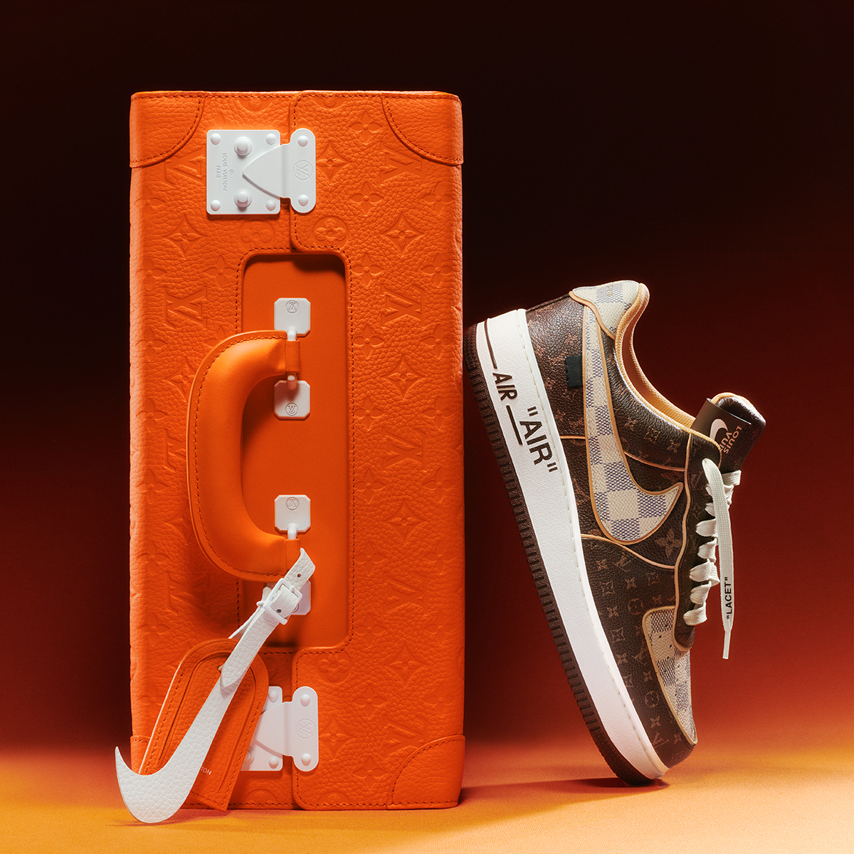 Louis Vuitton on X: Introducing #LVandNike. Fusing the sneaker's classic  codes with #LouisVuitton insignia, 200 limited-edition pairs of #Nike “Air  Force 1” will be auctioned by Sotheby's, where all proceeds will benefit