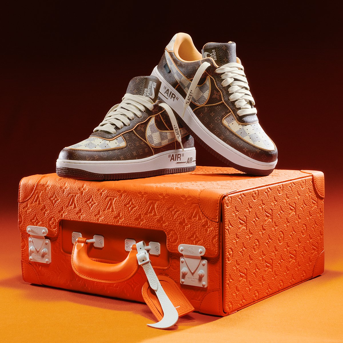 Louis Vuitton on X: Introducing #LVandNike. Fusing the sneaker's classic  codes with #LouisVuitton insignia, 200 limited-edition pairs of #Nike “Air  Force 1” will be auctioned by Sotheby's, where all proceeds will benefit