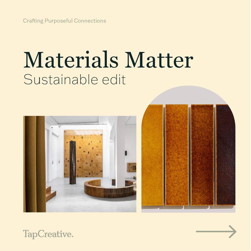 _TapCreative's tweet image. We have a very unique material lined up for this months #MaterialsMatter ! Introducing ExCinere, a collection of gorgeous tiles made from volcanic ash 🌋 We love to see a creative and unique approach to sustainable materials! Learn more about ExCinere below.

#environmentdesign