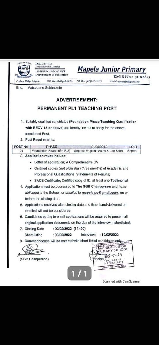 MetjahTebogo's tweet photo. Job vacancies ‼️ 
Please retweet ❤🙏 https://t.co/Nc9I4olecR