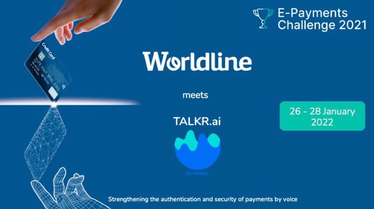 talkr_ai's tweet image. @talkr_kwalys is joining forces with @WorldlineFrance and customers to take on the #ePaymentsChallenges 

@talkr_kwalys will respond to two challenges which consist in strengthening the authentication and security of payments by voice. 💸🎙️
See you on January 26-28 !