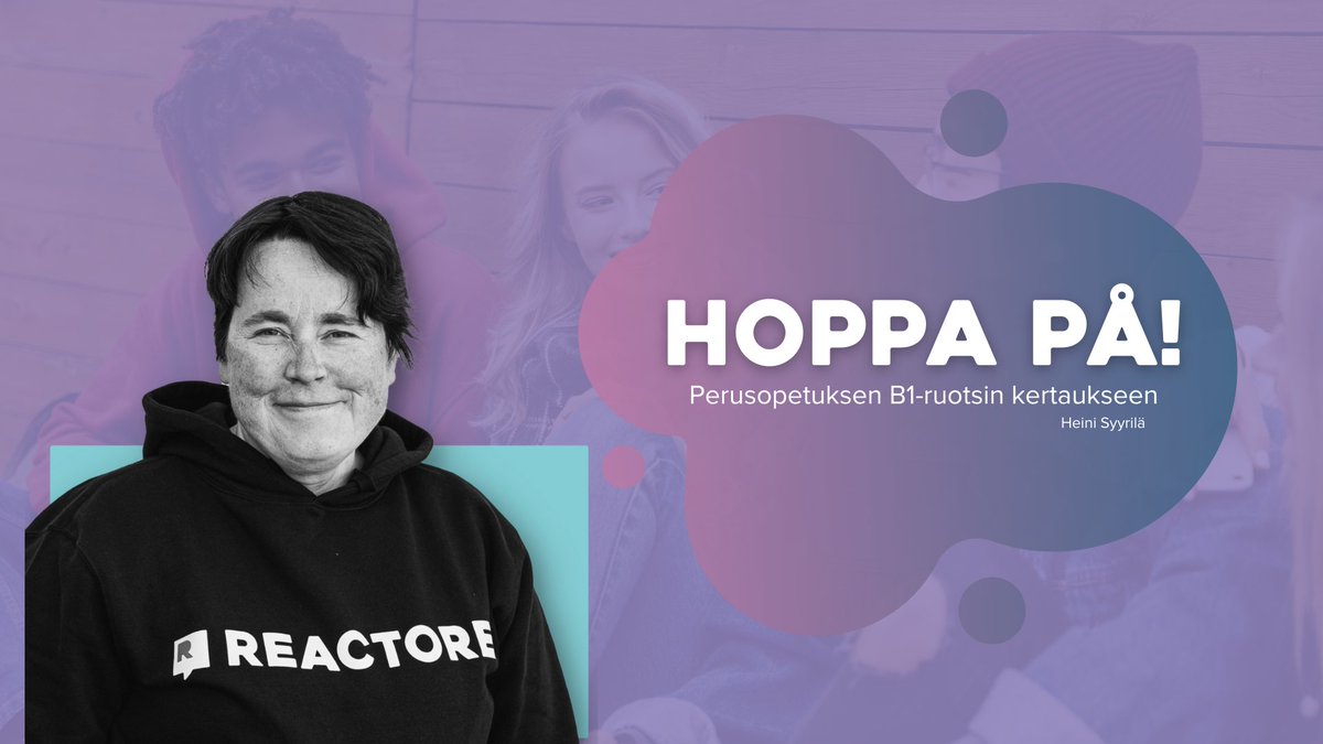 Hoppa på! on koko B1-ruotsin kertaava sähköinen kurssikokonaisuus nivelvaiheen opiskeluun.
Tutustu digioppimateriaaliin webinaarissa 1.2 klo 18.00. Ääneen pääsee materiaalin tekijä Heini Syyrilä 👉
fb.me/e/1xIs81O2T 

#ruotsi #nivelvaihe #lukio #yläkoulu 
<a href="/EditaOppiminen/">Edita Oppiminen</a>