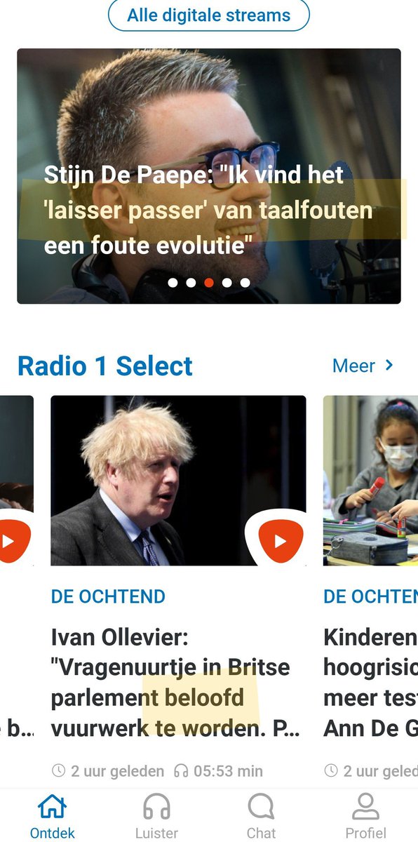 LauraCools4's tweet image. Ze lijken @StijnDePaepe daar niet zo goed begrepen te hebben bij @VRT.😏 Foute evolutie of een goed mopje van @radio1be?