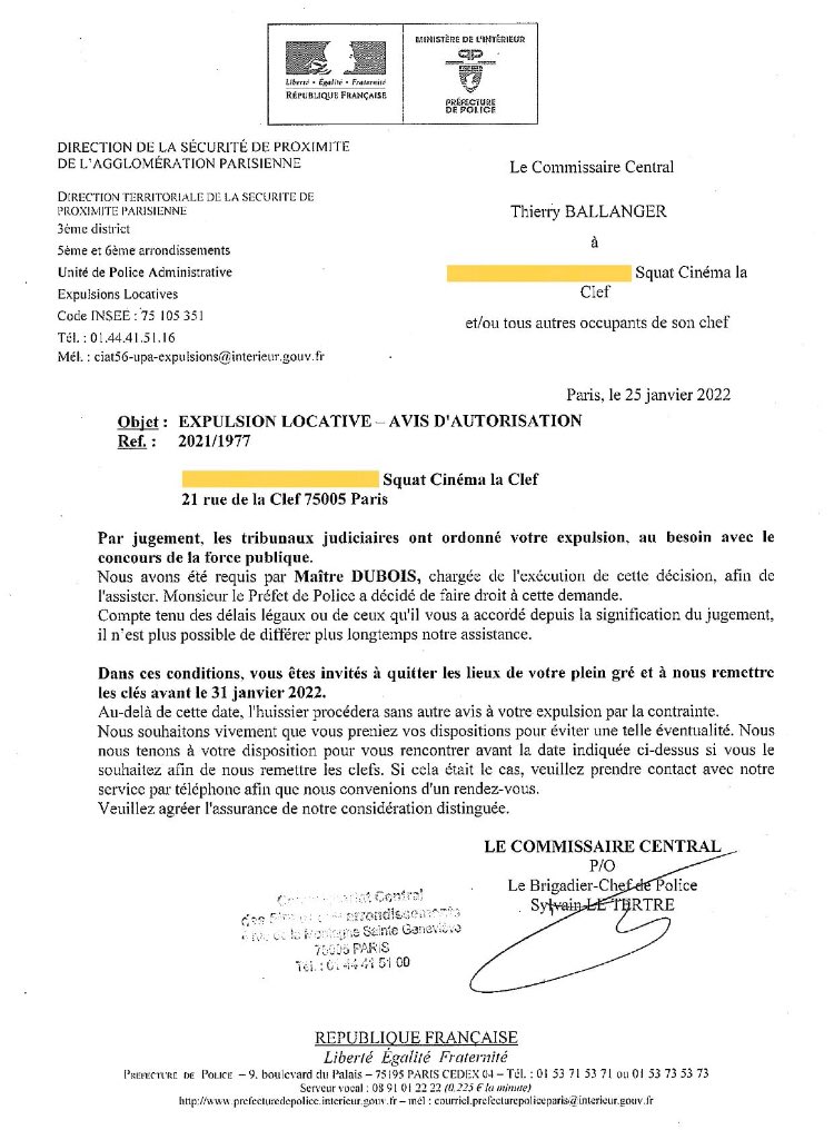 François Salvador ⚫️🔴 (@indie_or_die) on Twitter photo .<a href="/R_Bachelot/">Roselyne Bachelot</a>, êtes vous au courant de l'expulsion imminente de <a href="/LaClefRevival/">La Clef Revival est sur Mastodon</a> ?
Un peu de soutien de votre part serait nécessaire <a href="/Fredhoc/">Frédéric Hocquard</a> <a href="/philippe_rouyer/">Philippe Rouyer</a> pour alerter sur ce coup de massue sur le cinéma indépendant et libre. Mobilisons-nous chaque jour et chaque nuit. .<a href="/R_Bachelot/">Roselyne Bachelot</a>, êtes vous au courant de l'expulsion imminente de <a href="/LaClefRevival/">La Clef Revival est sur Mastodon</a> ?
Un peu de soutien de votre part serait nécessaire <a href="/Fredhoc/">Frédéric Hocquard</a> <a href="/philippe_rouyer/">Philippe Rouyer</a> pour alerter sur ce coup de massue sur le cinéma indépendant et libre. Mobilisons-nous chaque jour et chaque nuit.