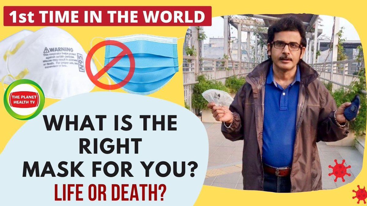 PlanetHealthTV's tweet photo. LIFE or DEATH. 
HOW you must protect yourself. we’re helping you, your kids, family find the right answers
https://t.co/FmB7qDGHHD
#virus  #mask #society #awarness #tphtv #theplanethealthtv #getagoodmask #saveyourlife #health #wellbeing #doyouknow #WHO #n95facemask#news #Trending https://t.co/17cBCxupwl