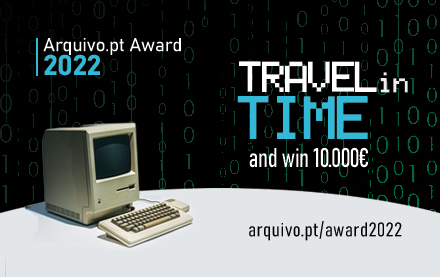 Arquivo.pt Award:
✅ It's an annual award;
✅ Candidate projects can focus on any area;
✅ The only requirement is to use #arquivopt as the main source of information;
✅ Projects with social or scientific impact.

Visit: arquivo.pt/award2022