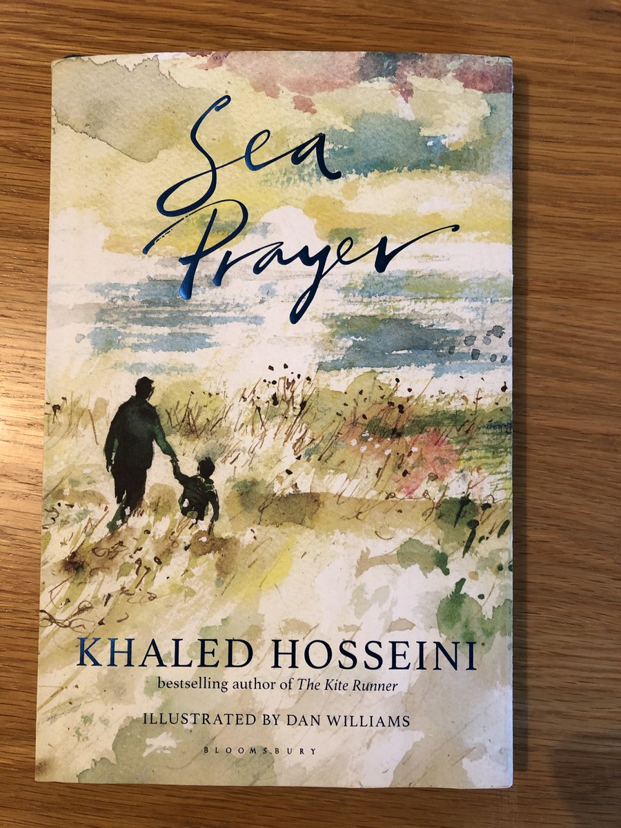 Thank you Secret Santa (via my <a href="/SCBWI_BI/">SCBWI British Isles</a> critique group) for gifting me Sea Prayer by <a href="/khaledhosseini/">Khaled Hosseini</a> stunningly illustrated by Dan Williams: a book that all primary schools should find space for, a beautiful way for pupils to learn something of the challenges faced by refugees