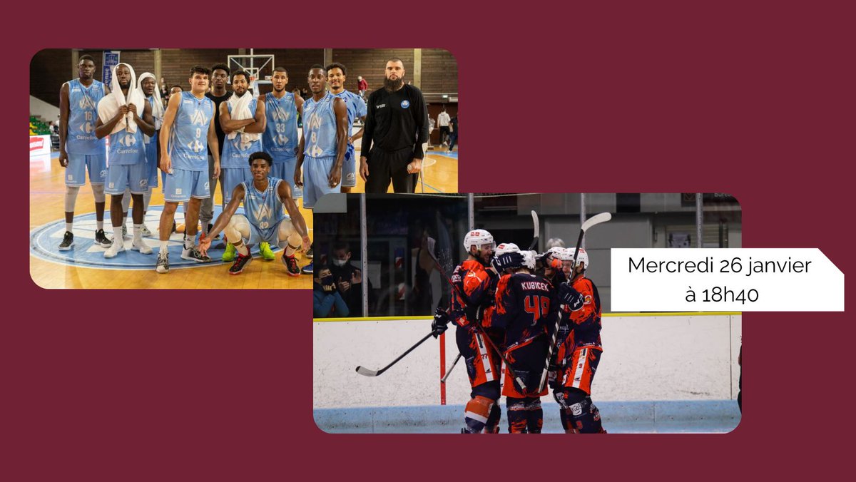 🎙️ #Live sport : ce soir sur la page Facebook MARC Production avec David Mélody, Guillaume Vizade, Thierry Grossetete et Michal Divisek ! 
Retrouvez-nous à 18h40 ! 🏀🏒