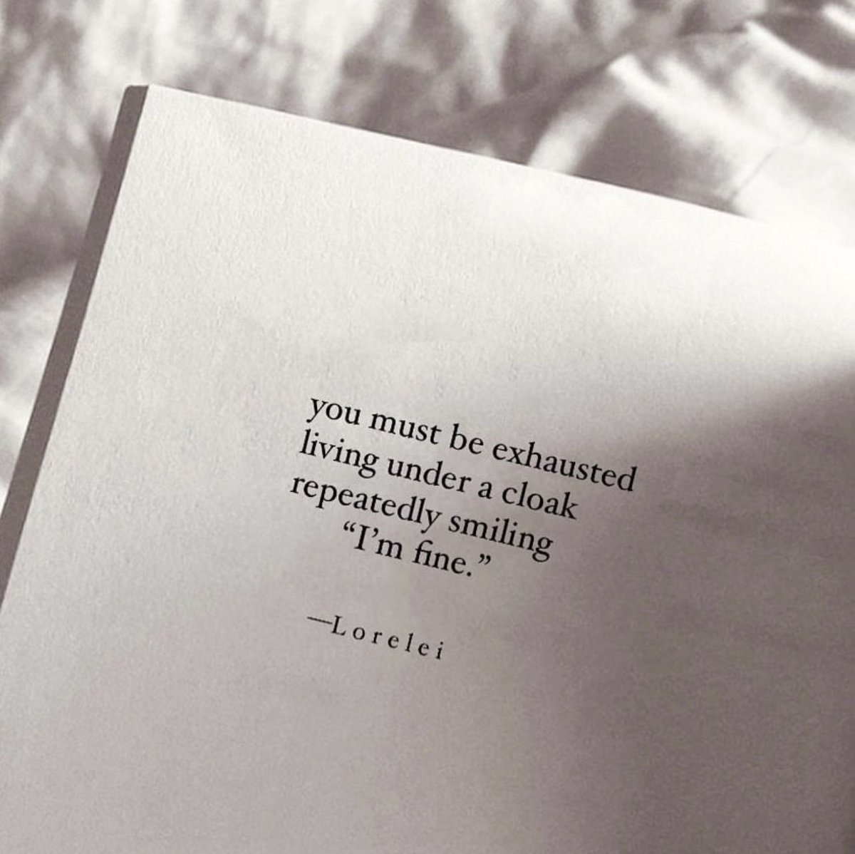 PoemHeaven's tweet photo. you must be tired of faking it all the time. https://t.co/98R73yfs6X