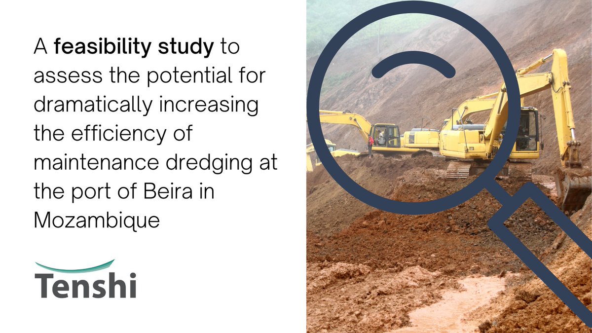 TenshiUK's tweet photo. In 2020, we worked with Marlan Maritime Technologies to conduct a feasibility study to assess the potential for increasing the efficiency of maintenance dredging at the port of Beira in Mozambique. Find out more: https://t.co/GaGeiQQl4D #innovation #operationalefficiency https://t.co/0xVif6TnTd