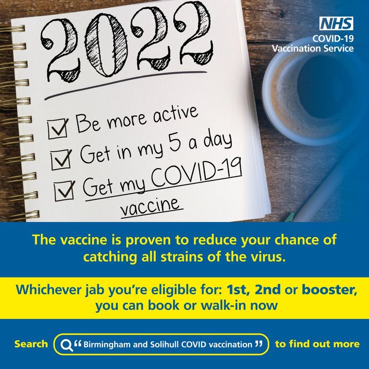 Live in or near Shirley? Get your 1st, 2nd or booster dose of the COVID-19 vaccine at our walk-in clinic ⤵️

📍 Monkspath Vaccination Centre, B90 4EH
🗓️ 26 Jan, 1pm to 6:30pm
🗓️ 27 Jan, 12pm to 5:50pm

➡️ Find more information and more walk-in clinics: bit.ly/2TnFn6A