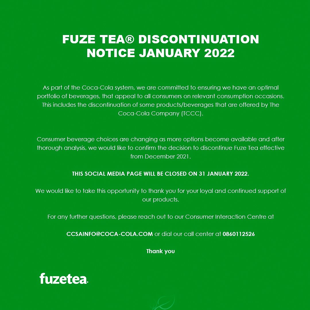 FUZE tea ZA (@fuzeteaza) on Twitter photo 