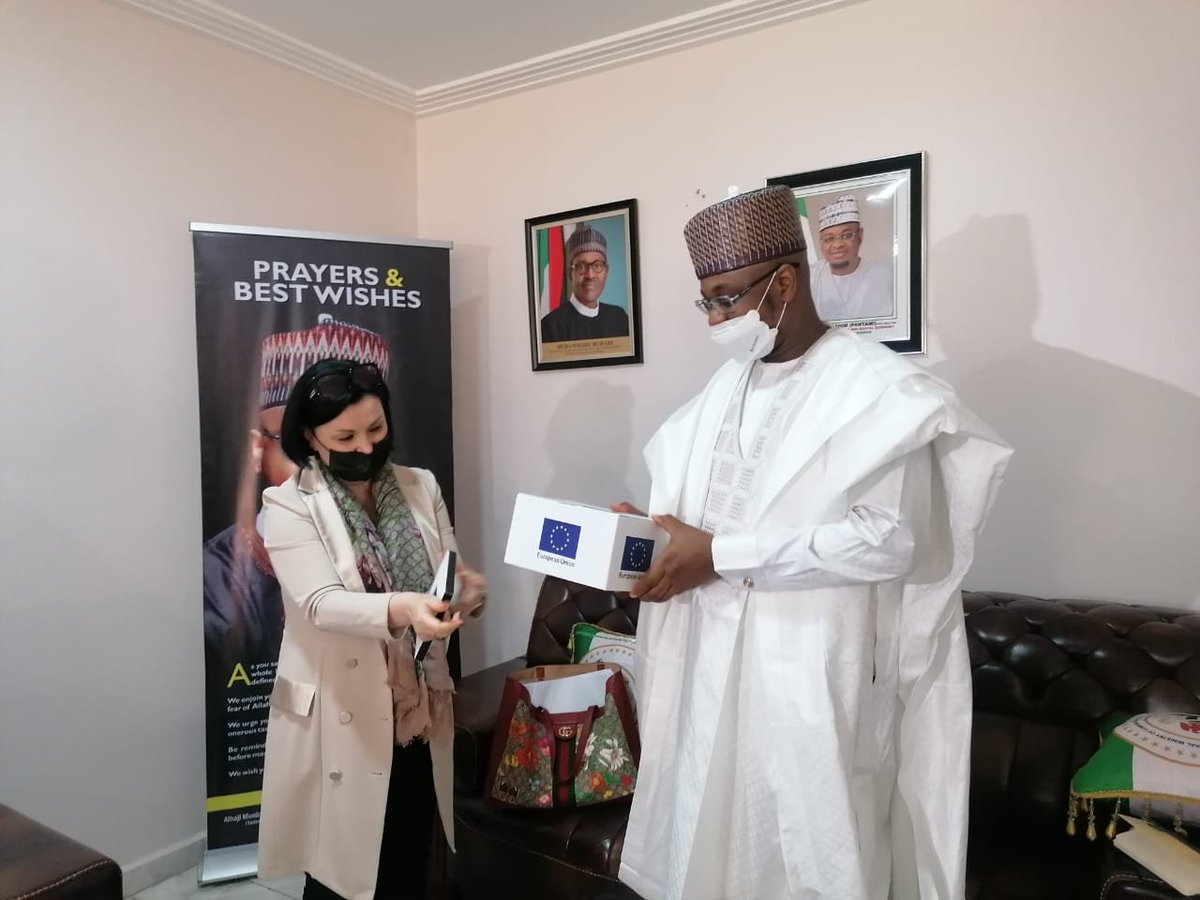 Very timely courtesy visit to the Honourable Minister of Communications and Digital Economy  Prof Isa Ali Ibrahim Pantami. Earlier in the morning, the National Policy on the Fifth Generation (5-G) Networks for NIGERIA’s digital Economy has been announced.
