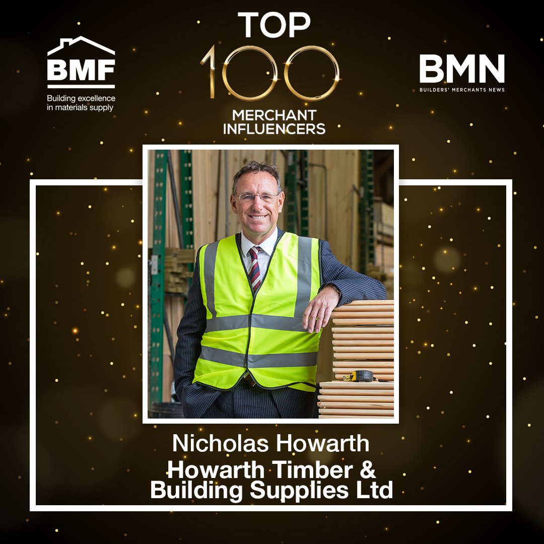 bmf_merchants's tweet photo. Today’s featured Merchant Influencer nominee is Nicholas Howarth, Managing Director at @howarthtimber, who said this after being shortlisted for the BMF and @BMerchantsNews (BMN) Top 100 Merchant Influencers: (1/3) https://t.co/pwgeanF8C0