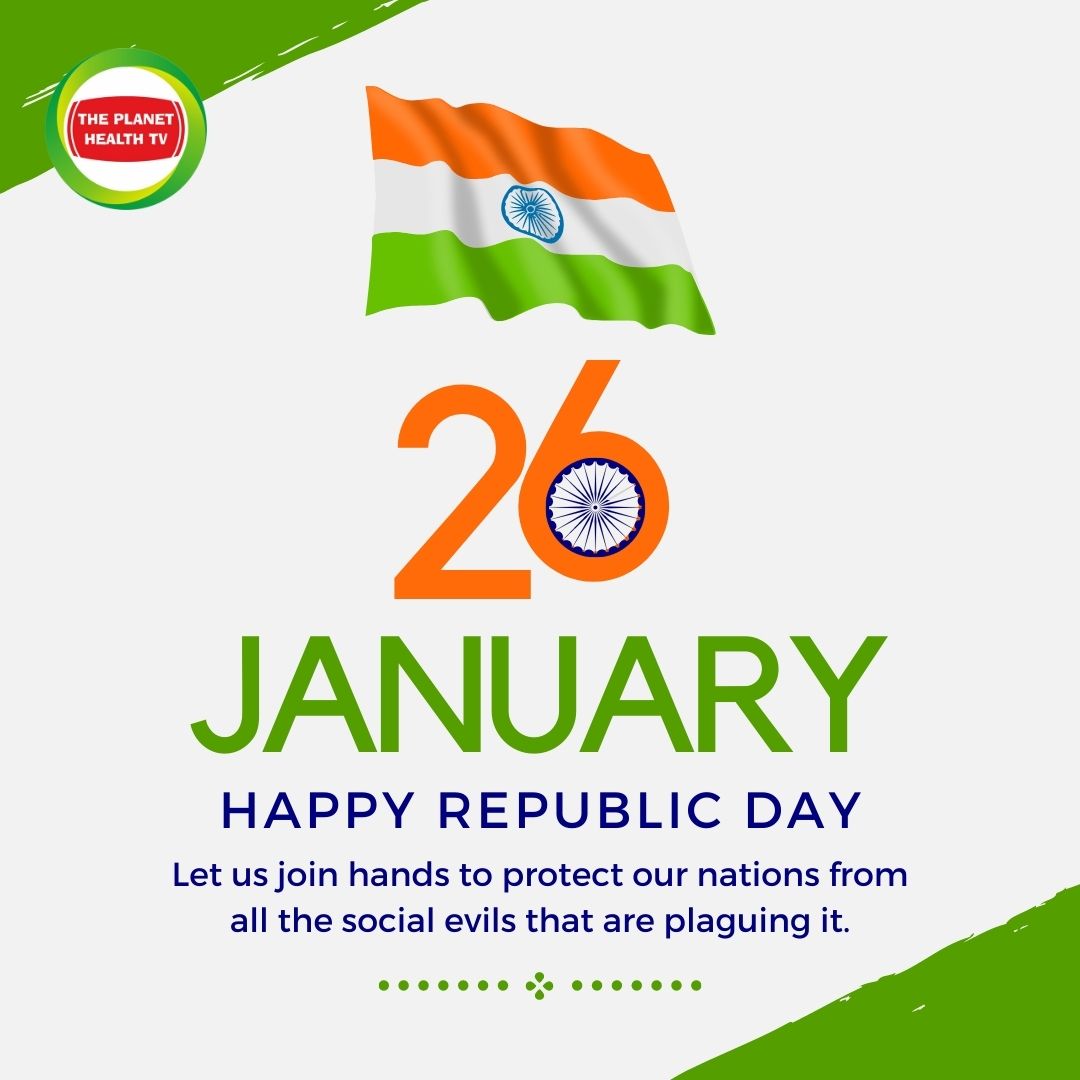 PlanetHealthTV's tweet photo. Team Planet Heath Tv wishes you a very Happy Republic Day!🇮🇳
#theplanethealthtv #tphtv #republicdayindia #india #indianarmy #peopleofindia #weareindia #weareone #26january  #bharat #bhartiya #JaiHind #jai #tricolor #flagofindia #ashokchakra #saffron #white #green https://t.co/5hXVQw4N7w