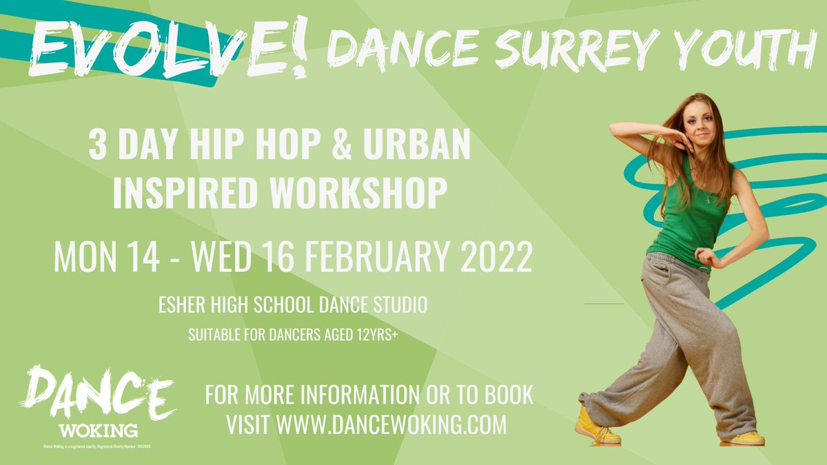 Evolve - Bookings Open 
Are you aged 12+ and looking to try out a new dance style or build on your current skills?
We are hosting a 3-day programme of dance this February half term led by highly acclaimed urban/street dance artist, Alisha Thompson.