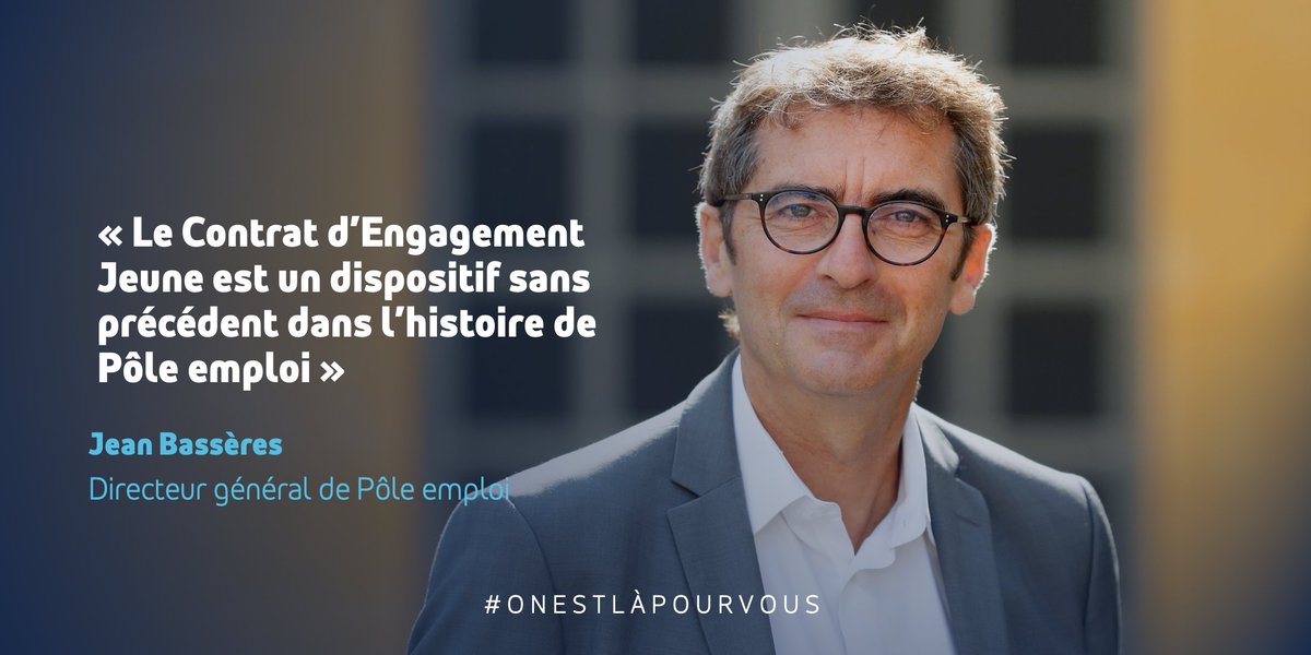 Le Contrat d'Engagement Jeune : une révolution pour @pole_emploi du fait de l’intensité de l’accompagnement proposé :
➡️ 30 jeunes par conseiller
➡️ + de 1660 conseillers dédiés
➡️ 100 000 jeunes accompagnés en 2022

cutt.ly/yI5E1bL #TousMobilisés