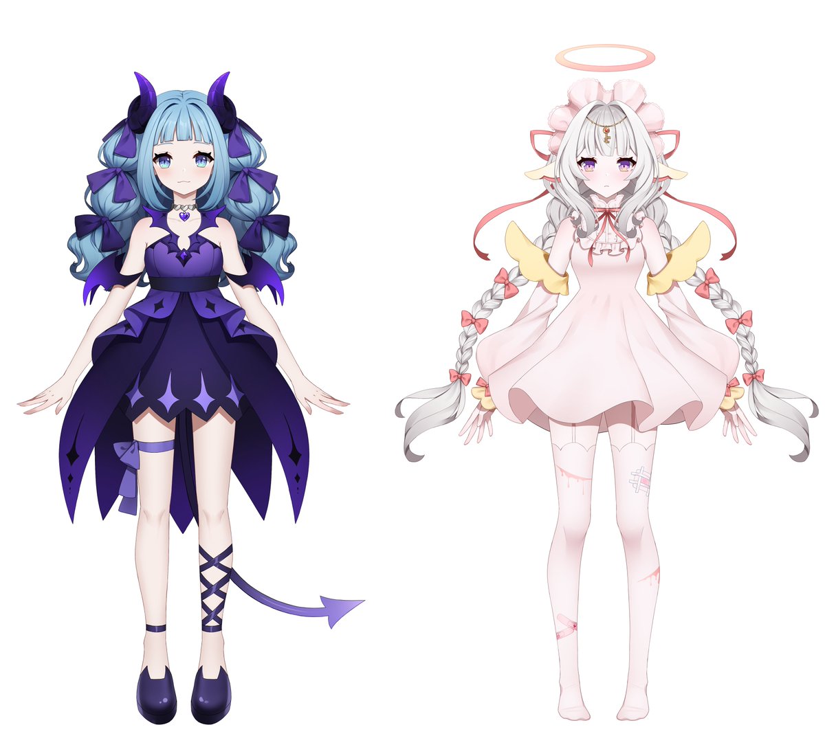 韓国の新人Vtuberのアクルちゃん(@Akuru_666)とサリエちゃん(@Sariel10004)のイラストををさせていただきました!
私のツイッターには掲示しなかったようなので、遅くなりましたがもう一度よろしくお願いします。🙇‍♀️ 