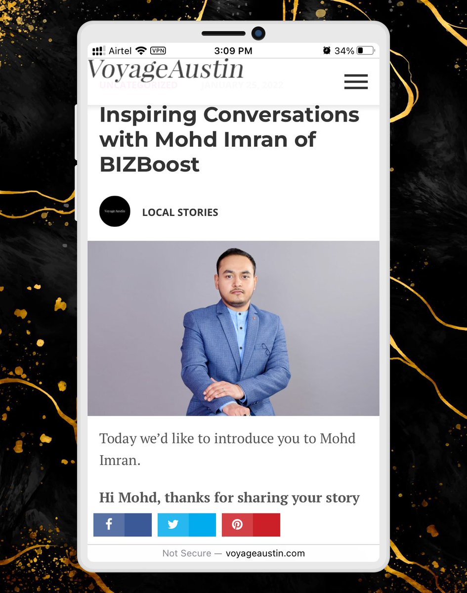 Your boy got picked up by #VoyageAustin of @MagazineVoyage “Hidden Gems” 💎🎉 

Humbled by this great platform 📰🤯✨

Interview 🗣🎙👇🏻
voyageaustin.com/interview/insp…

#BeingEMU ♾ #BIZBoost 🚀 #BTweeps ⚙️ #RemoteLife #Storytelling ⁠#Leadership #Community #Art #Entrepreneur