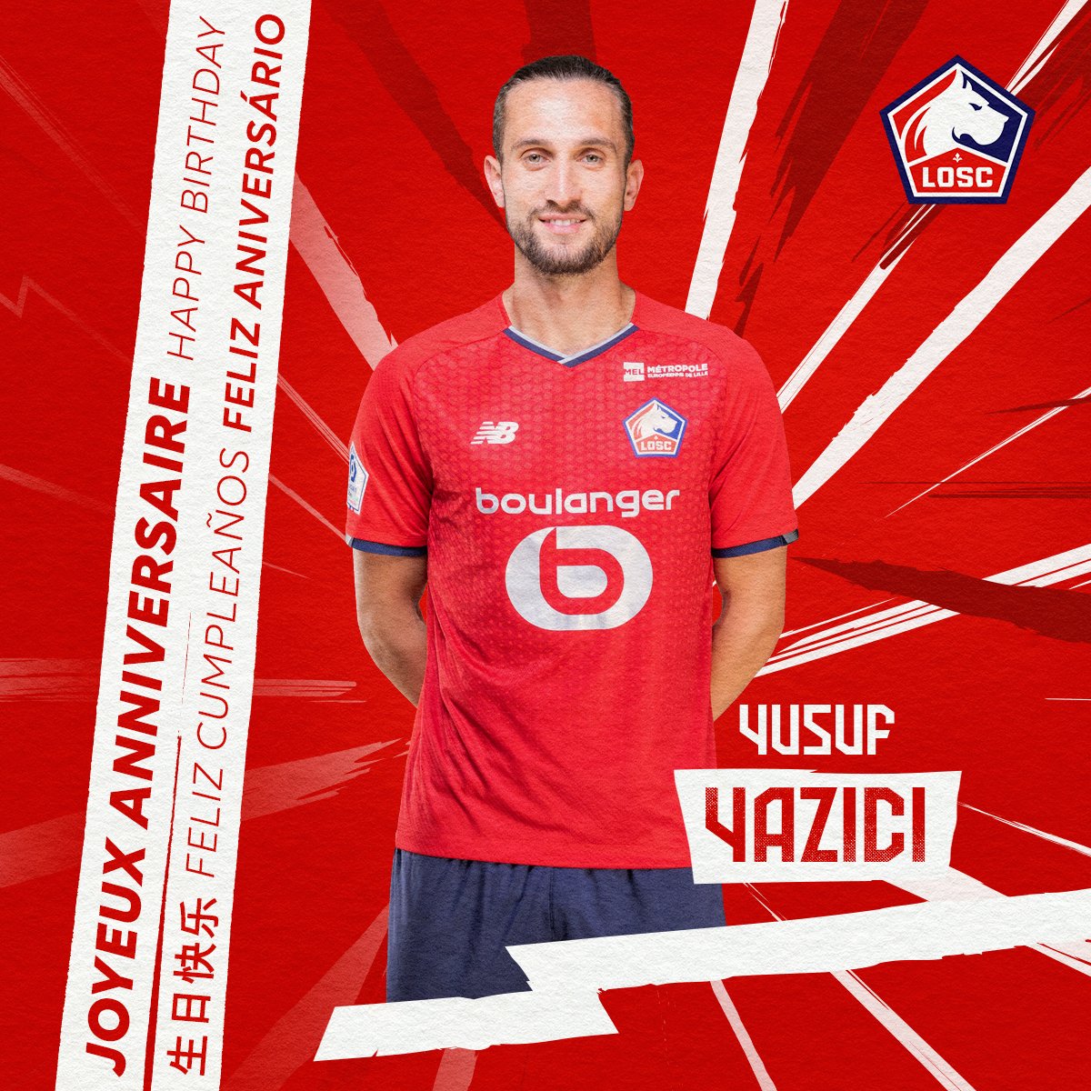 Lille Kulübü' Yusuf Yazıcı'nın Doğum Gününü Böyle Kutlamıştı