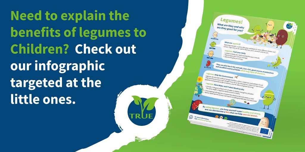 @TRUELegumes has just produced a simple infographic to explain to children the benefits of legumes. Check it out here👉true-project.eu ! 
#HealthyDiets #CoolBeans #LoveLegumes