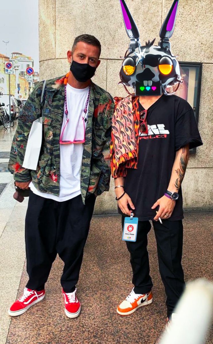 <a href="/HPPRSNFT/">Heinous Rabbit</a> Rocking HPPR #99 around in those streets whit <a href="/MarceloBurlonx/">Marcelo Burlon</a> 
 #HPPRSIRL #NFTs #HPPRSNFT #HPPRS