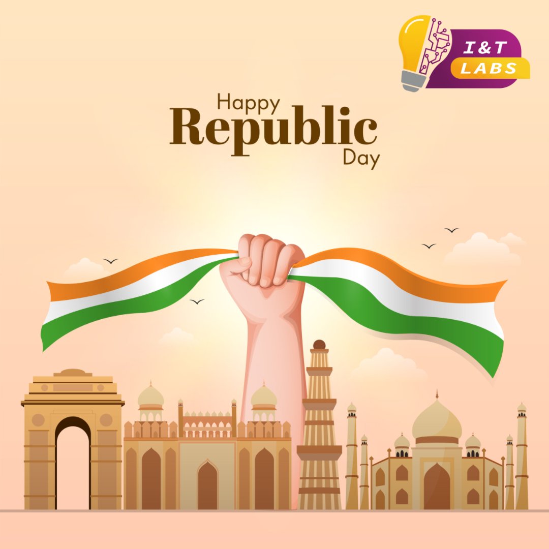 i_tlabs's tweet photo. On this day think of your past &amp; Try to build a better future for all of us... It is a duty to all of us!! We should be proud to be Indian. Happy Republic Day!!

#republicday2022 #happy2022 #india #indianarmy #iandtlabs #innovation #tech #great #learning #innovationtechnology https://t.co/KFUqbpTZnY