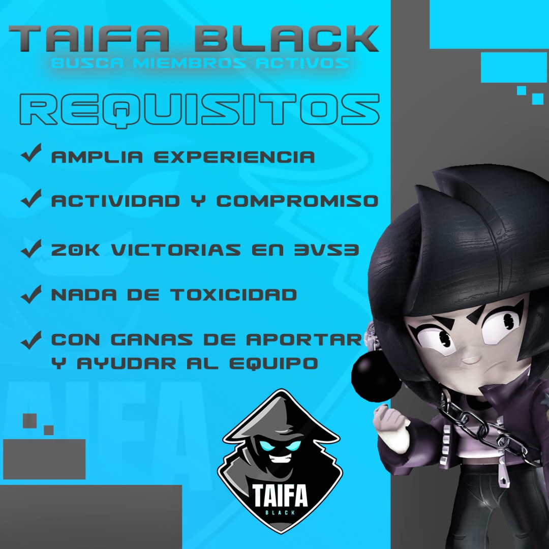 🚨 BÚSQUEDA 🚨

Estamos buscando miembros activos para la sección! 🤝

Si creéis que cumplís los requisitos de aquí abajo, poneros en contacto por MD o a <a href="/Chix16_/">TAI | Chix16</a> 🔥

#WorkingTaifa 💙