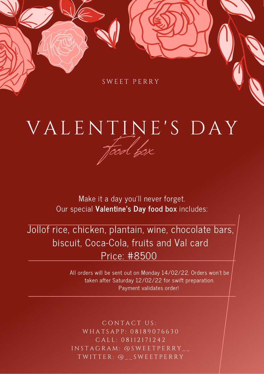 __sweetperry's tweet photo. Sweet Perry is now taking valentine food box orders. Please retweet and patronize. https://t.co/C3sPaRUGOC