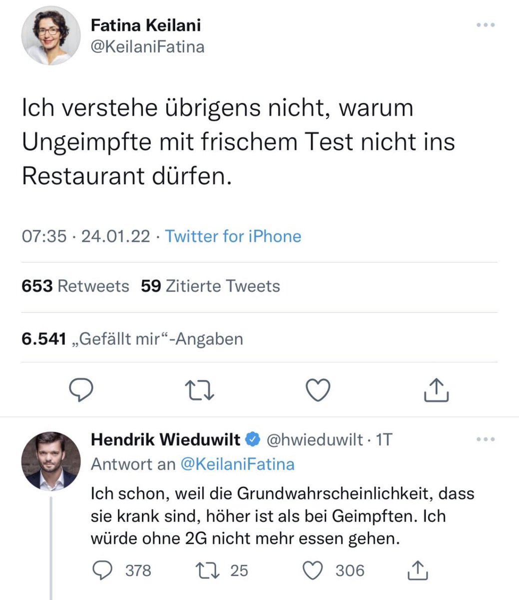 Dnz3457's tweet image. 🔥WENN LOGIK AUF HYPOCHONDRIE TRIFFT🔥

#2g #2GPlus #irrsinn

@SHomburg @marcfriedrich @Jane_Banane__ @GieslerIris @Eddy_Bernayz @argonerd @JohannesWeinbe1