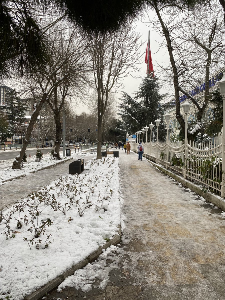 CeylanKilavuz's tweet photo. Kadıköy’de yollar açık evet güzel teşekkürler ama yayaları kimse düşünmemiş. Bu sabah 9.30’da Bağdat Cad. Çiftehavuzlar İstek Okulları önünden kareler. Kaldırımlar yürünecek gibi değildi buz içinde. Acaba kaldırımlara da tuz dökülse iyi olmaz mıydı? @serdildara @kadikoybelediye https://t.co/5Nt2yLrwVM