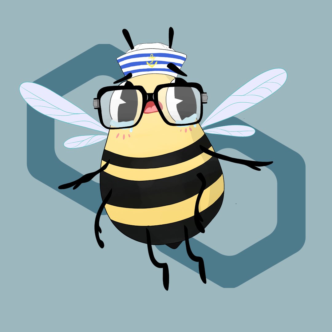 BuzzyBeesHive's tweet photo. Take care of your glasses while you are on board, cute Bee🐝⛴️🚢⚓️

✅⚓️Get your unique #NFTs Buzzy Bees Hive with a 2X1 promo!!
✅⚓️Mint here--> https://t.co/5q10yPrLfS
Join our Discord and get another one for free--> https://t.co/FDG2uqcuCx
#NFTArt #NFTCommunity https://t.co/roOfcRpz1Q