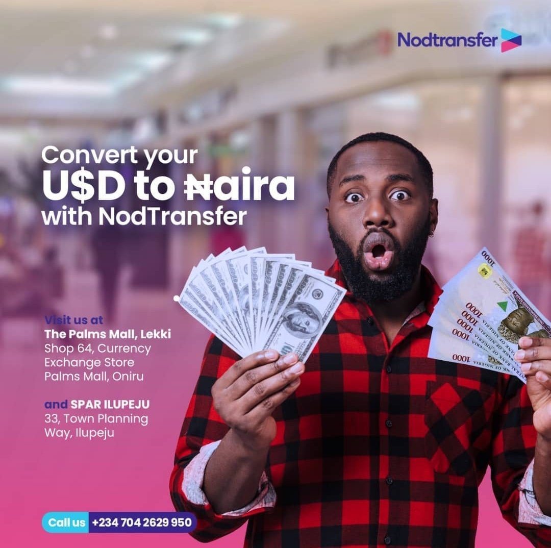 Are you a #freelancer? Do you get paid in US Dollars?

With NodTransfer, you can easily convert your USD to Naira at bank-beating rates.

#NodTransfer #currencyexchange
#money #forex